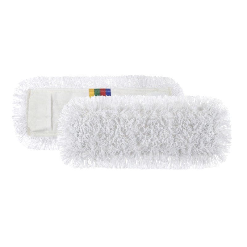 Mop Frange - Zakkensysteem - Polyester - 40 cm - Wit